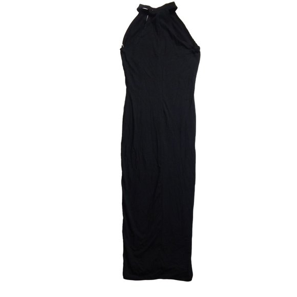 PacSun Womens Body Con Mock Turtleneck Midi Sleeveless Dress Black Size S - Picture 2 of 7